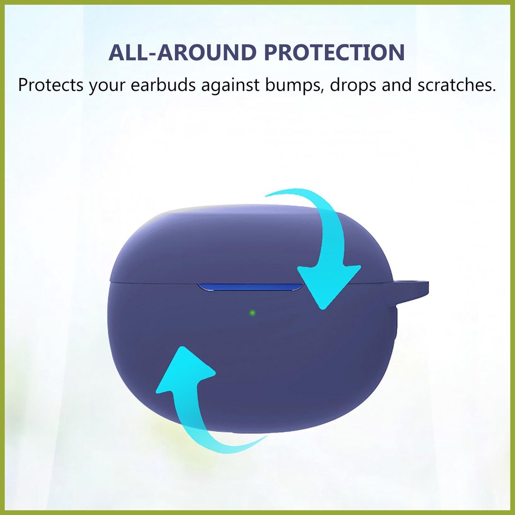 Vỏ Bảo Vệ Hộp Sạc Tai nghe không dây Realme Buds Air 3 Bằng Chất Liệu Silicone Kèm Móc Khóa