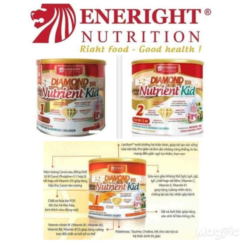 Nutrient kid 1 và kid 2 , 700gr date2023