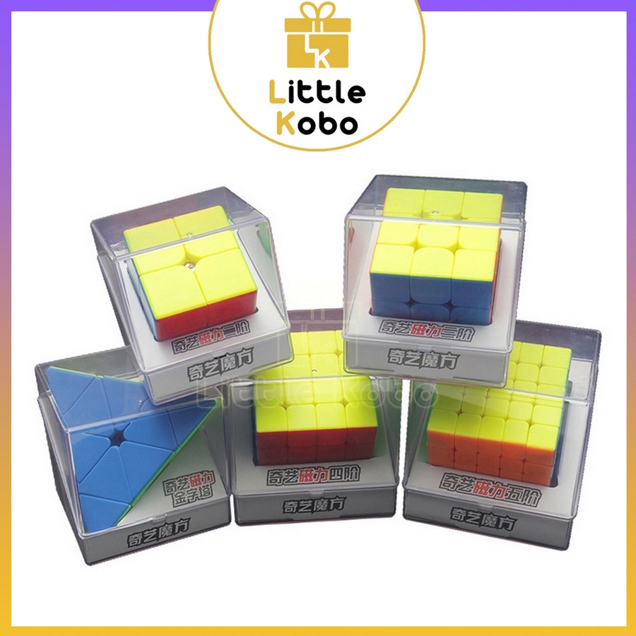 Rubik 2x2 Nam Châm QiYi MS Magnetic Stickerless Rubic 2 Tầng Đồ Chơi Trí Tuệ