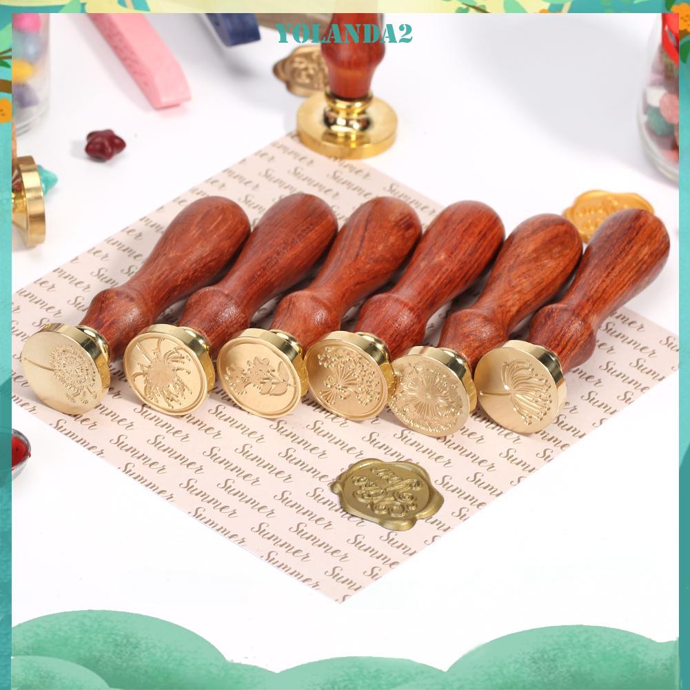 Con Dấu Đóng Sáp Niêm Phong Thiệp Cưới Hình Hoa Bồ Công Anh Cổ Điển Diy