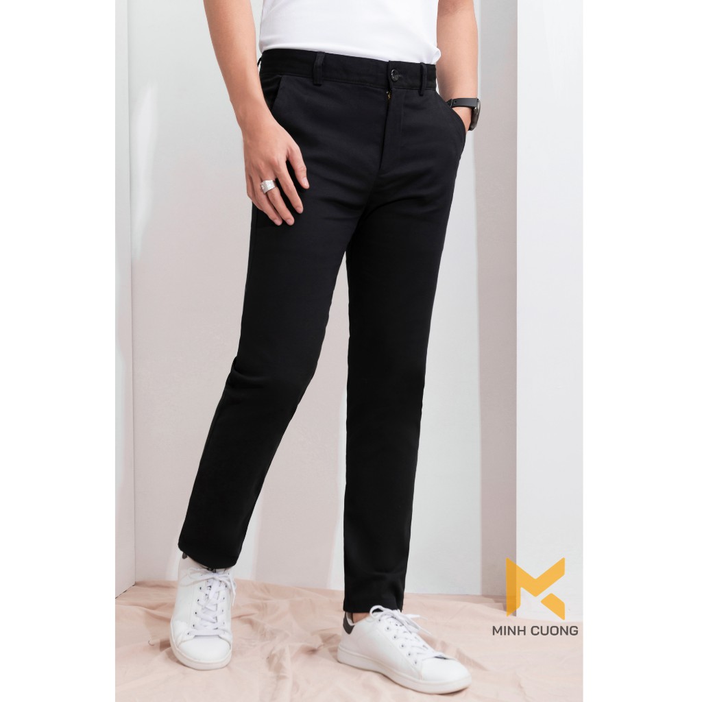 Quần âu nam đẹp (đen, xám, xanh than) dáng ôm vải co giãn phong cách thời trang nam hàn quốc | BigBuy360 - bigbuy360.vn