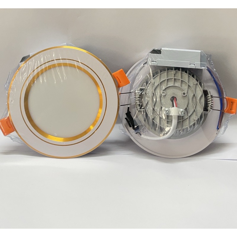 Đèn led,Đèn âm trần phi 90 7w 3 màu