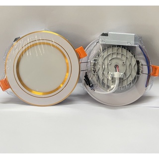Đèn led,đèn âm trần phi 90 7w 3 màu