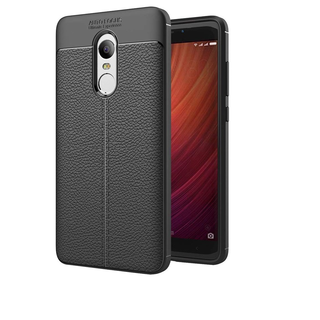 Ốp lưng Xiaomi Redmi Note 4x silicon giả da,chống sốc auto Focus,Dẻo trong suốt cao cấp