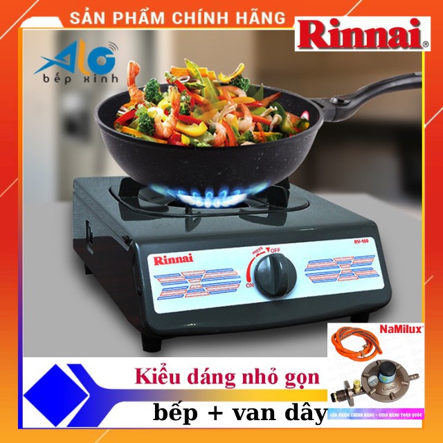 Bếp ga đơn Rinnai RV-150G - RV-150(G)+ van dây hàng chính hãng -bảo hành 24 tháng