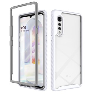 Ốp điện thoại LG Velvet 5G / Stylo 5 6 / Harmony 4 Vỏ điện thoại chống rơi bằng silicon Vỏ PC chống sốc trong suốt