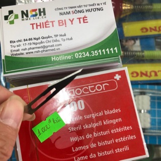 ❤️[HÀNG LƯỠI NHỌN] Hộp 100 cái lưỡi dao mổ doctor số 11, lưỡi dao y tế mổ phẫu thuật Doctor số 11 Doctor