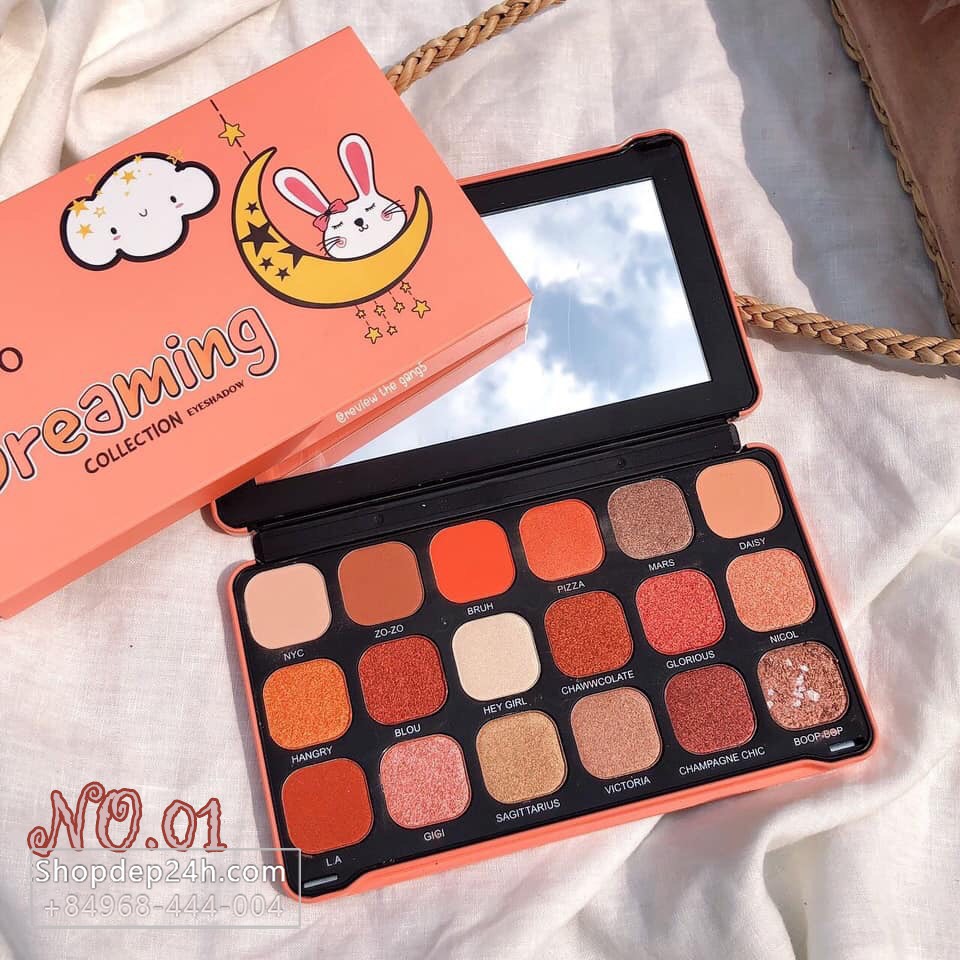 Bảng phấn mắt Odbo Dreaming 18 ô Thái Lan