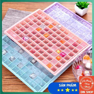 Khay làm đá kim cương 💎DIN SHOP💎 Khuôn làm đá nhựa cao cấp 60/96 ô, dễ dàng sử dụng và rất tiện lợi khi làm đá