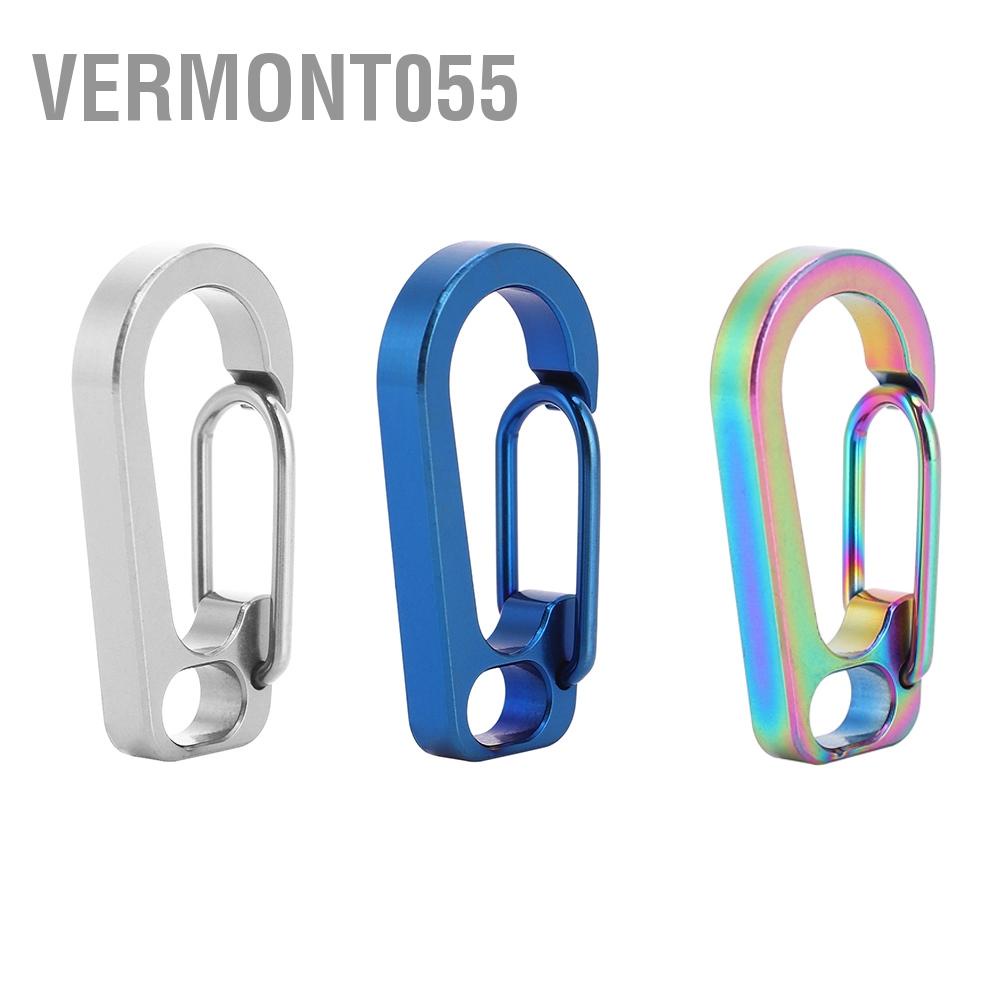 Có thể bán buôn Hợp kim titan leo núi Khóa leo núi An toàn treo nhanh Carabiner Vermont055 Hàng giao ngay