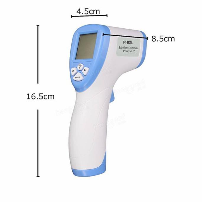 Súng bắn nhiệt độ cảm biến hồng ngoại đo trán đo nước