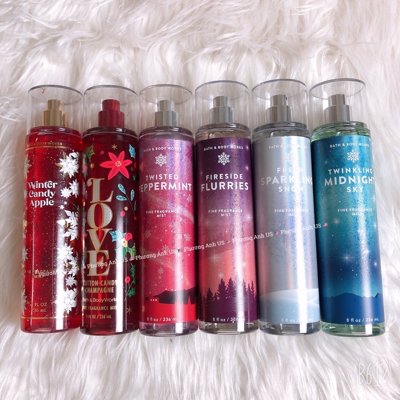 BỘ SƯU TẬP XỊT THƠM GIÁNG SINH 2021 BATH BODY WOKRS