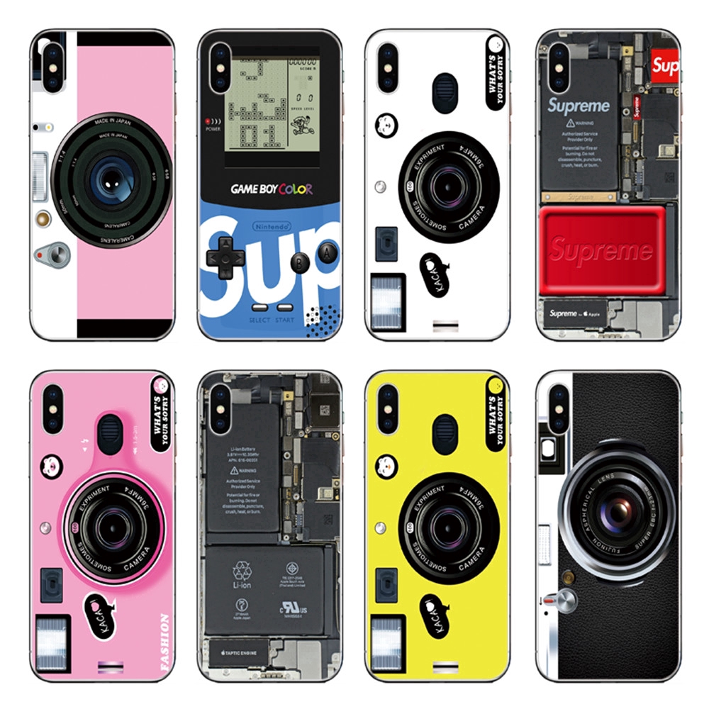 Ốp điện thoại TPU mềm in hình máy ảnh cho iPhone X 6 6S 7 8 Plus 5 5S SE