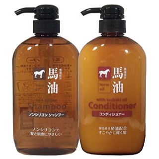 [Kho HCM] Dầu Gội - DẦU Xả Mỡ Ngựa Horse Oil Natural Nhật Bản – 600mL