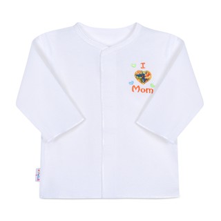Áo sơ sinh cổ tim tay dài AL0159 (hình in ngẫu nhiên)