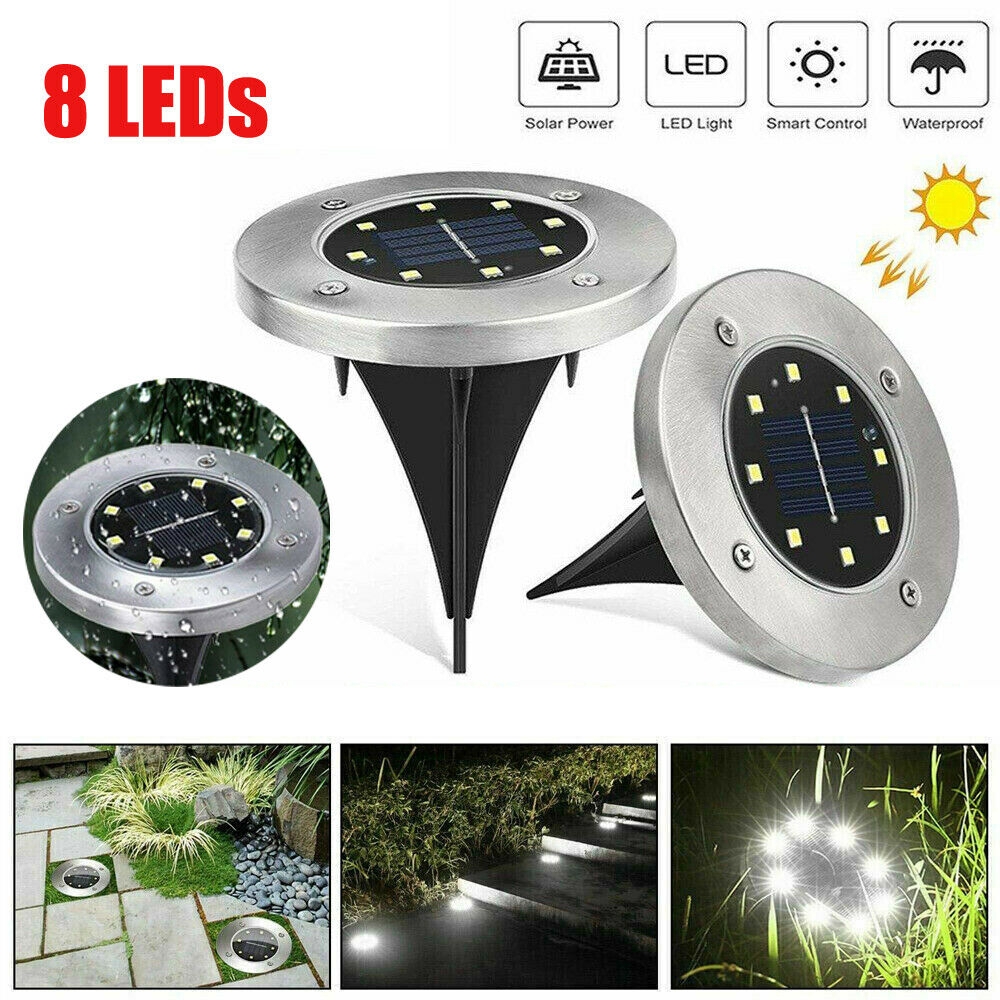 Đèn LED âm đất sân vườn sử dụng năng lượng mặt trời