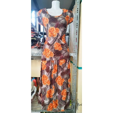 Bộ tay ngắn quần lửng ống rộng thun gân tầm ý