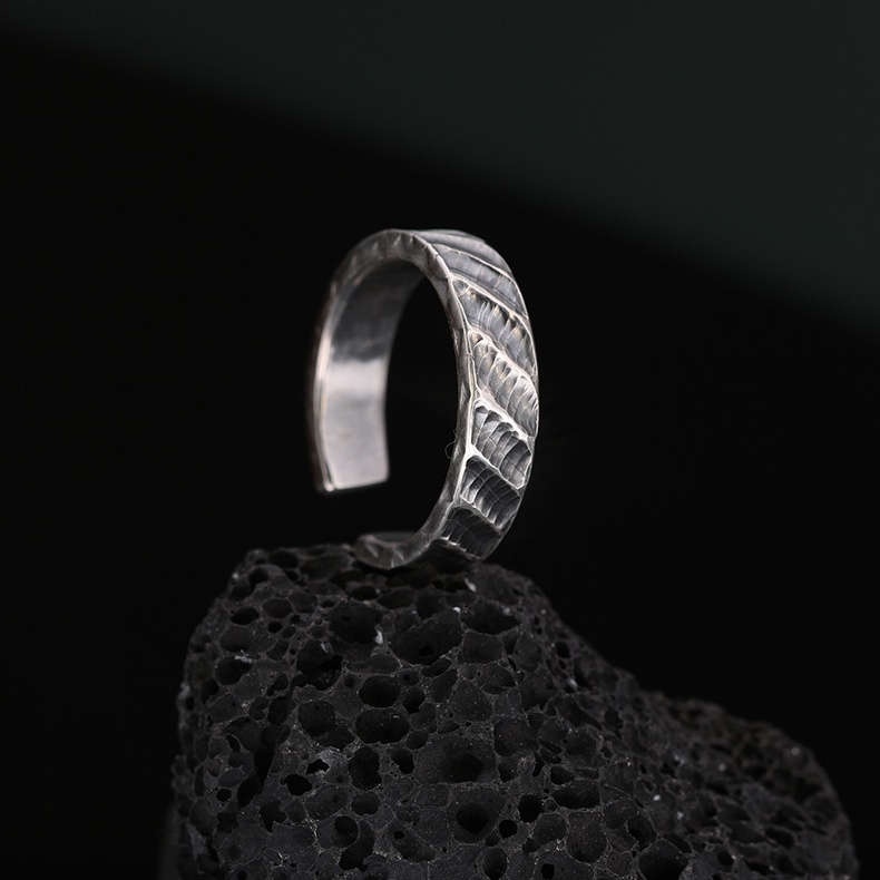 Nhẫn Hở Mạ Bạc Phong Cách Vintage Thời Trang Cho Nam Nữ