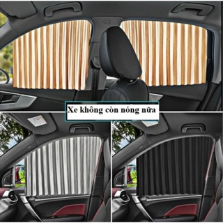 [Giá 1 Bộ 4 Cửa] Rèm Vải Cao Cấp Gắn Nam Châm Thông Minh Tiện Lợi
