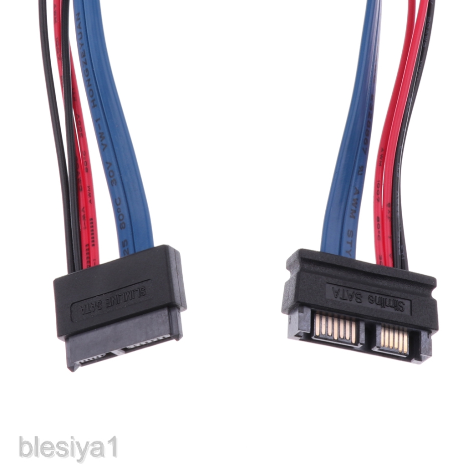 11.8'' SATA 13P Male Plug to SATA 7 + 6 Pin Female Cable Extension Line