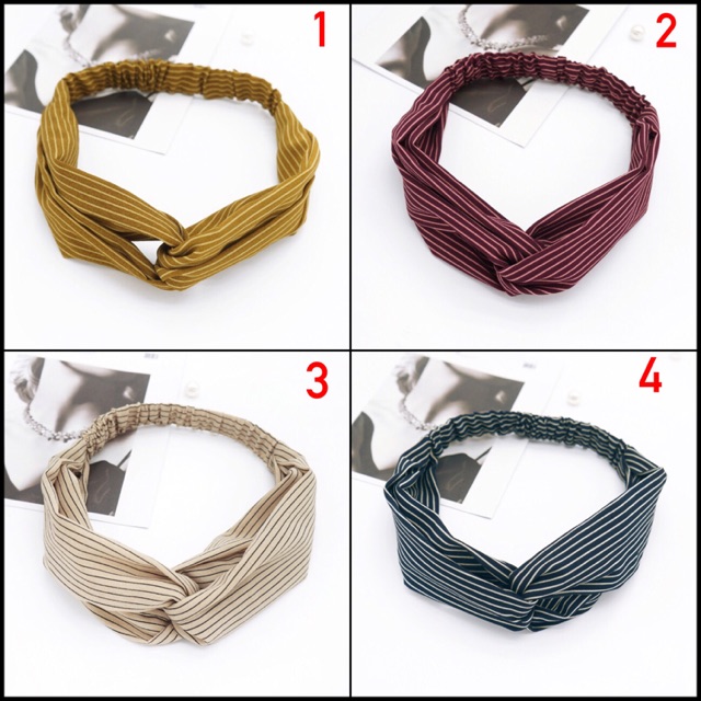 Băng đô tóc kẻ sọc