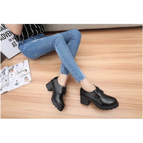 giày oxford nữ đế cao, giày oxford hàn quốc cao gót | BigBuy360 - bigbuy360.vn