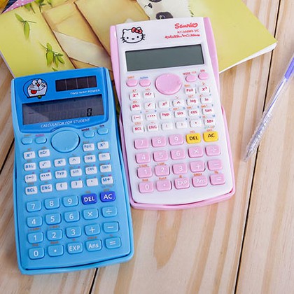 MÁY TÍNH KITTY BỎ TÚI - MÁY TÍNH THÔNG MINH GIẢI ĐƯỢC HỆ PHƯƠNG TRÌNH CHO HỌC SINH SINH VIÊN HÌNH DOREMON , MÈO KITTY FX