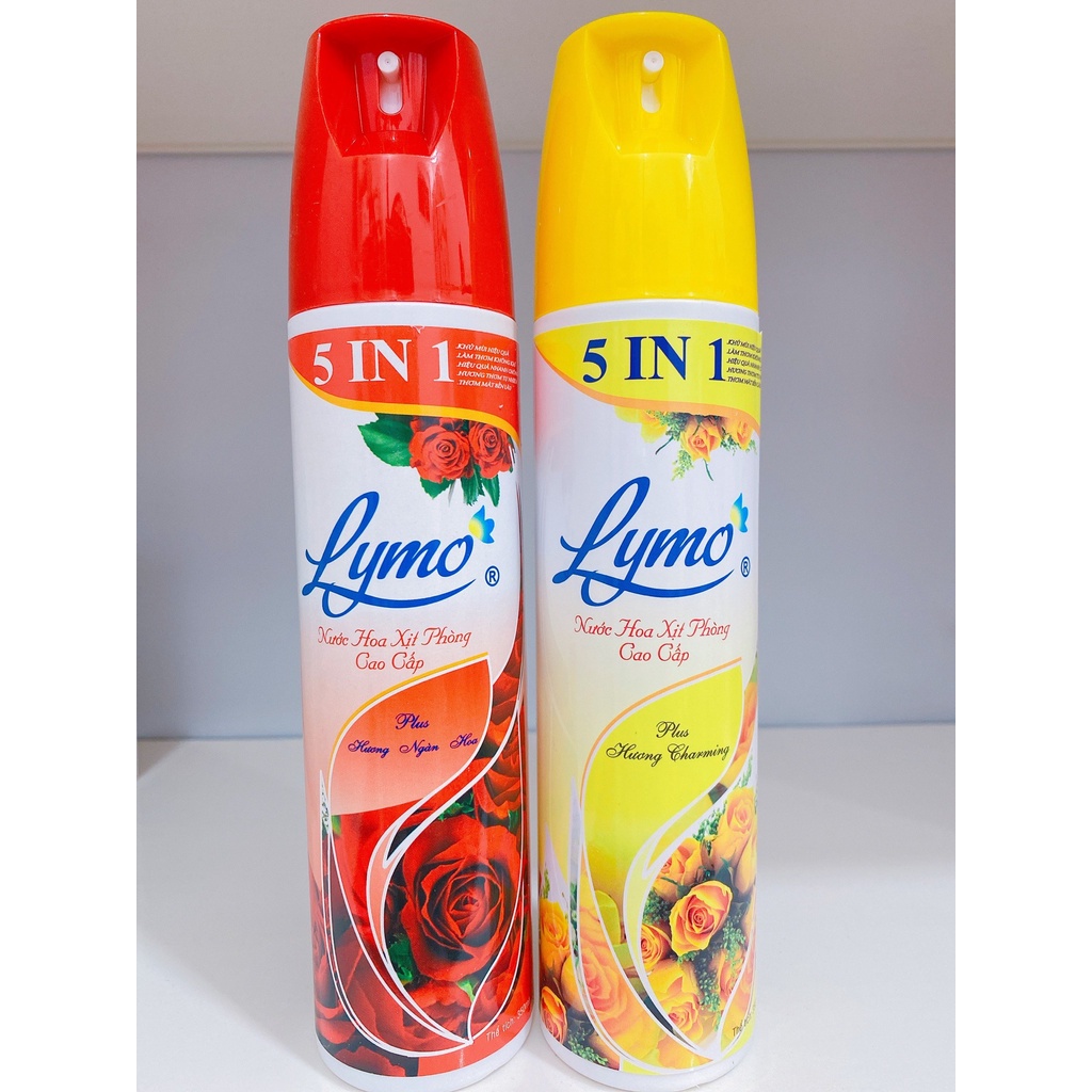 Chai nước hoa xịt phòng Lymo 5in1 cao cấp kết hợp tinh dầu nước hoa hương thơm quyến rũ mang lại sự thơm mát cho phòng