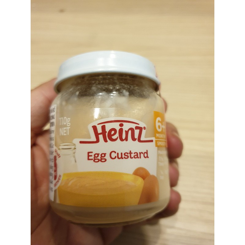 Dinh dưỡng đóng lọ Custard trứng cho trẻ từ 6 tháng tuổi trở lên - Heinz Egg Custard