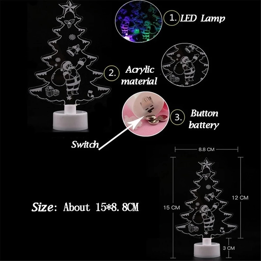 Đèn led hình cây thông độc đáo dùng trang trí tiệc Giáng sinh