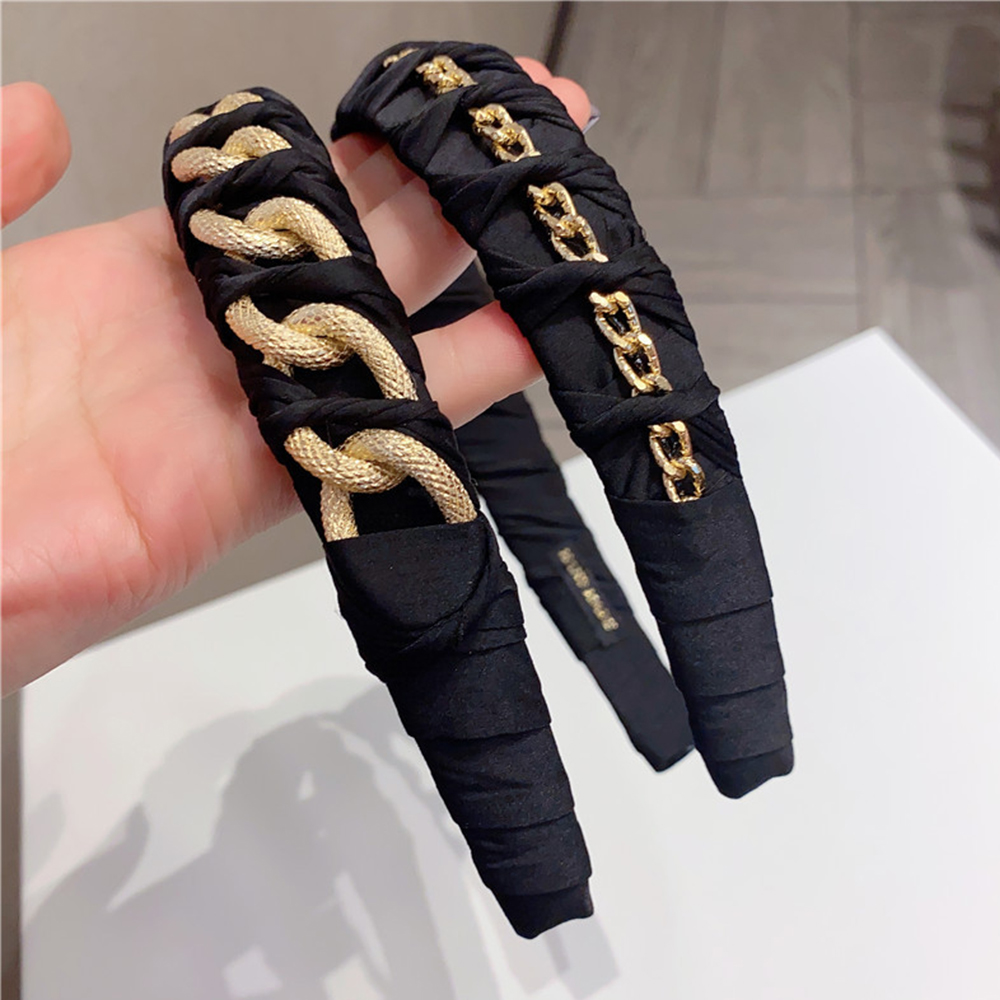 Cài tóc phối chuỗi xích thời trang dành cho nữ