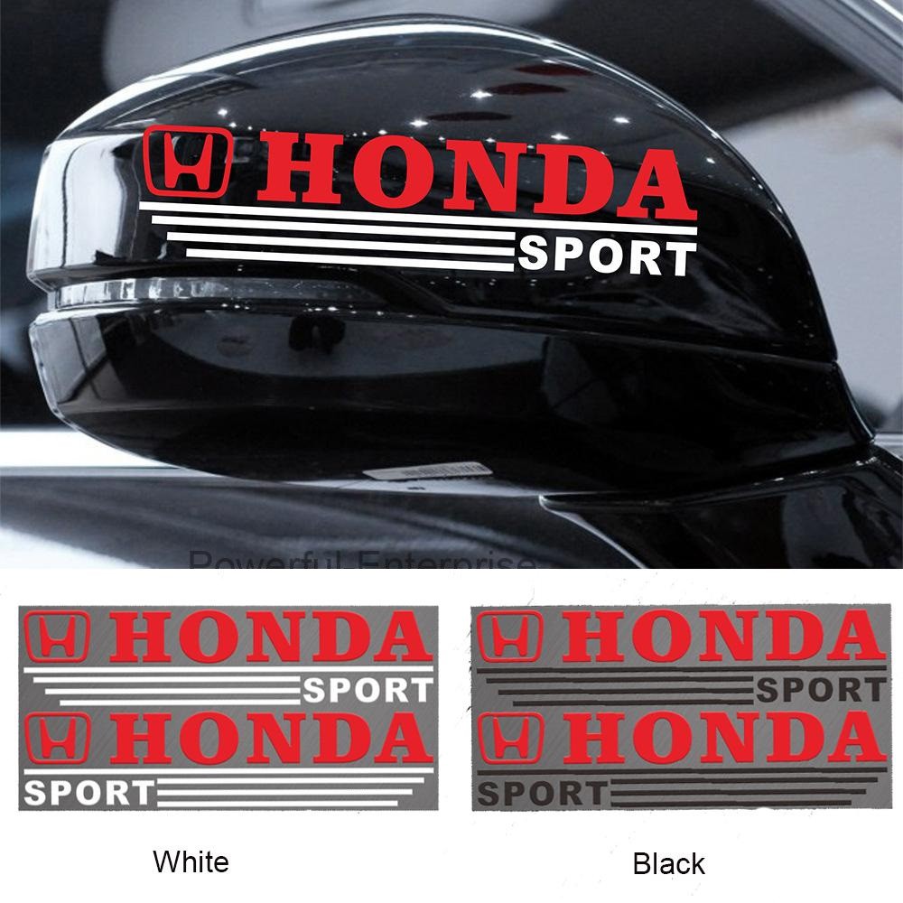 Decal Honda dán gương chiếu hậu xe ô tô - Tem dán gương xe hơi