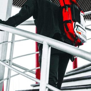 Backpack underwater hypebeast (sneaker jordan1×offwhite red)