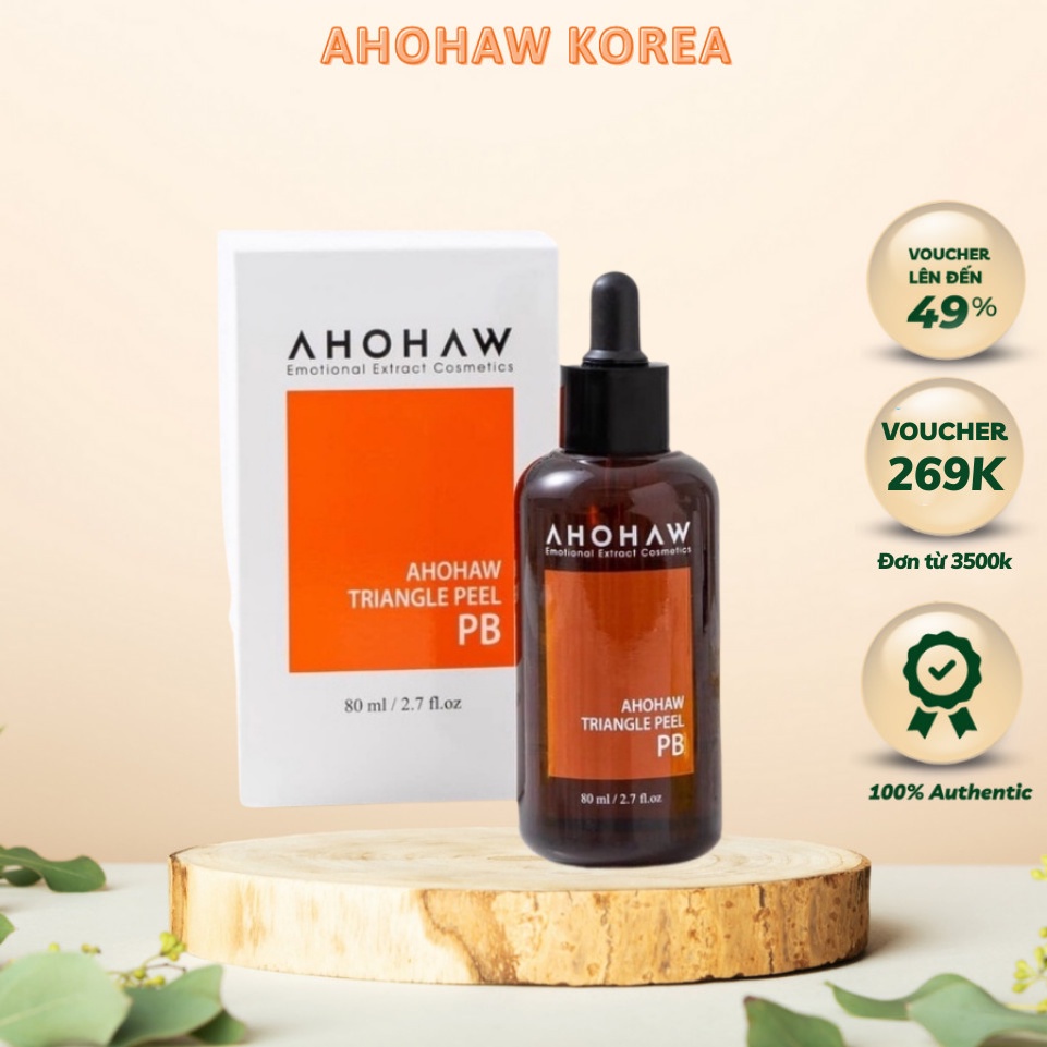 Peel  Cam Ahohaw Triangle Peel PB – Dành cho da dầu mụn, da nhạy cảm