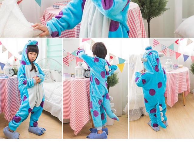 Pijama thú bông hình monster