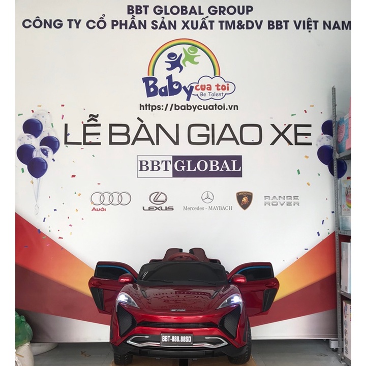 (Free ship Hà Nội, HCM+bảo hành 2 năm) Ô tô điện trẻ em dáng Mercedes BBT Global BBT-8888