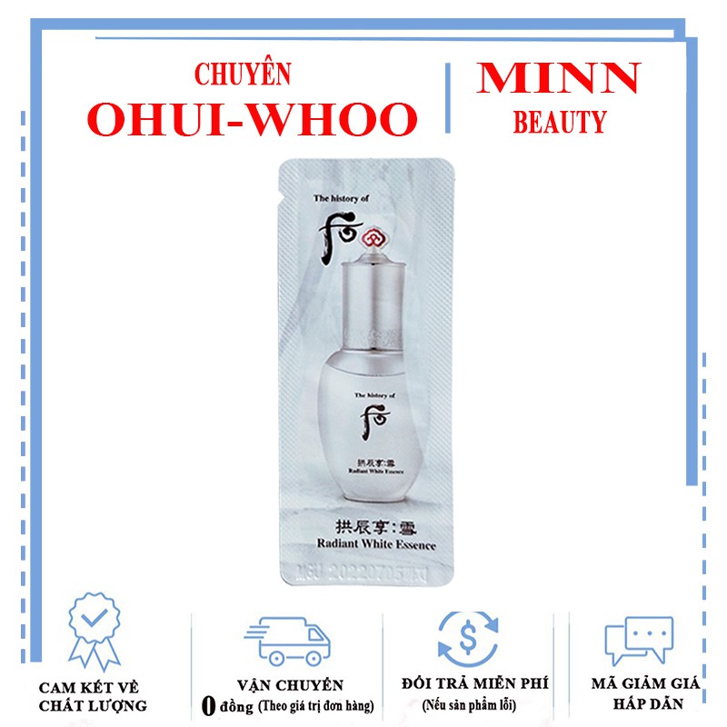 Tinh Chất Dưỡng Trắng Mờ Thâm Nám Whoo Radiant White Essence 1ml