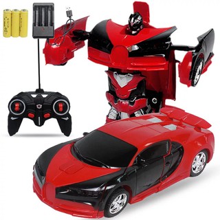 Đồ Chơi Trẻ Em Xe Biến Hình Robot Điều Khiển Từ Xa Bugatti
