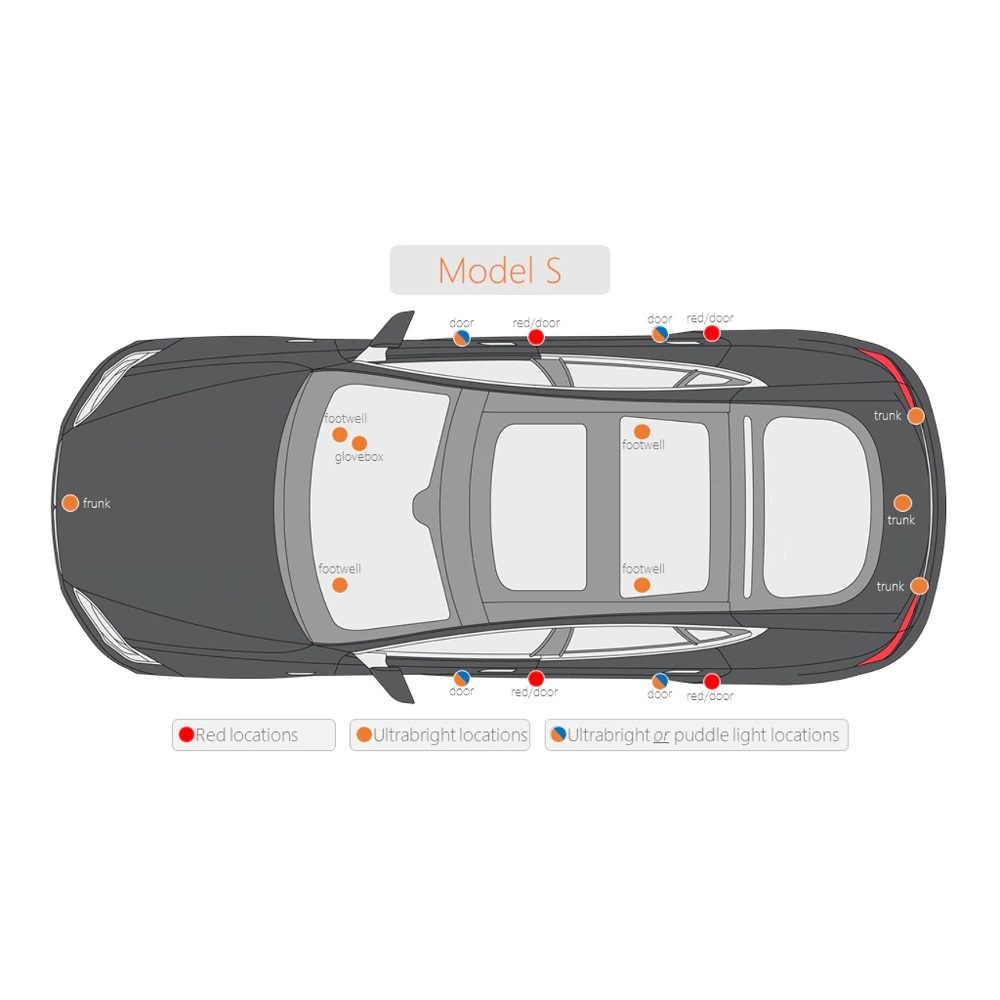 Đèn Led Gắn Cốp Xe Hơi Tesla Model3 S X Chất Lượng Cao