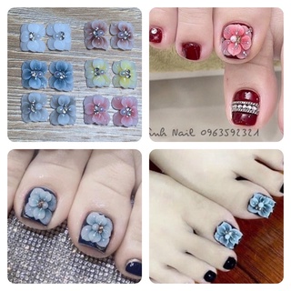 Hoa nail-hoa gắn móng chân full móng bột mỹ giá 1 bông