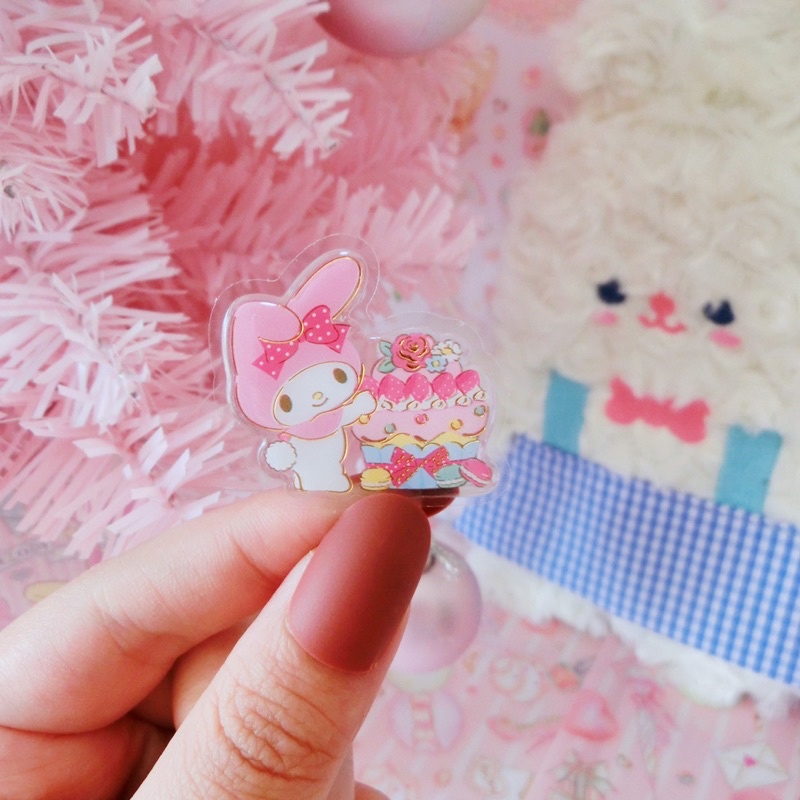 Sticker cốc kem Hello Kitty , Melody , Kuromi , Cinnamoroll , Litte Twin Stats