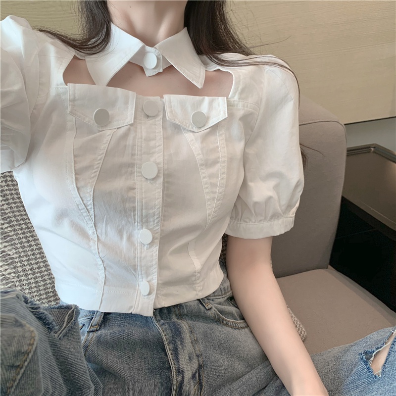Áo croptop tay bồng - Tikbook Store - Order