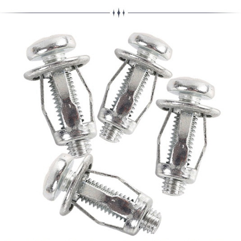 20 chiếc M5x25 Jack Nuts Xe hơi Vít kim loại Cánh hoa Nuts có vít cho da sắt tường rỗng