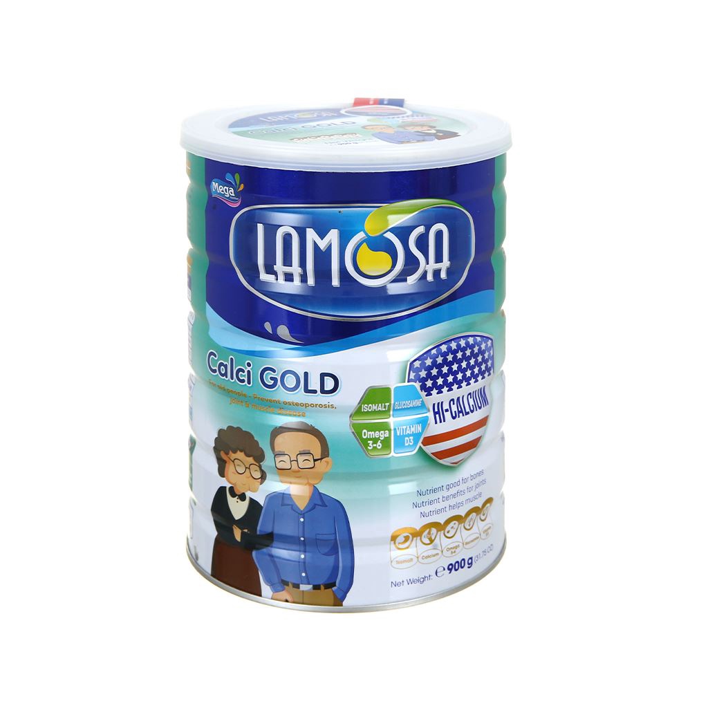 [ Giảm Sốc ] Sữa bột Lamosa Calci Gold lon 900g