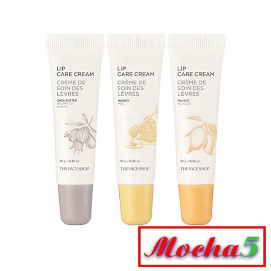 Son dưỡng bơ xoài TFS Lip Care Cream Shea Butter \ Mango Butter The Face Shop fmgt (mẫu mới)