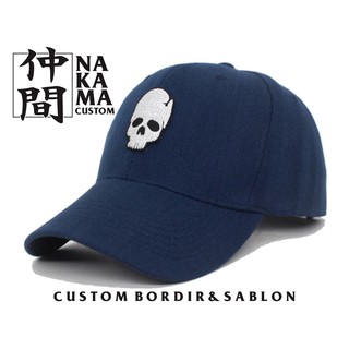 Mũ lưỡi trai thêu logo skull