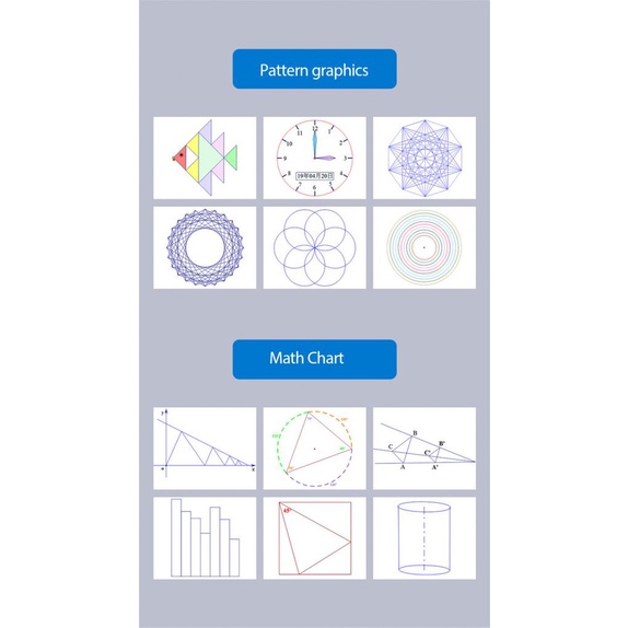 Thước Vẽ Hình Học Đa Năng Tiện Dụng Cho Học Sinh