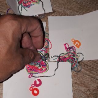 Sét 4 bộ thắt nơ móc khóa