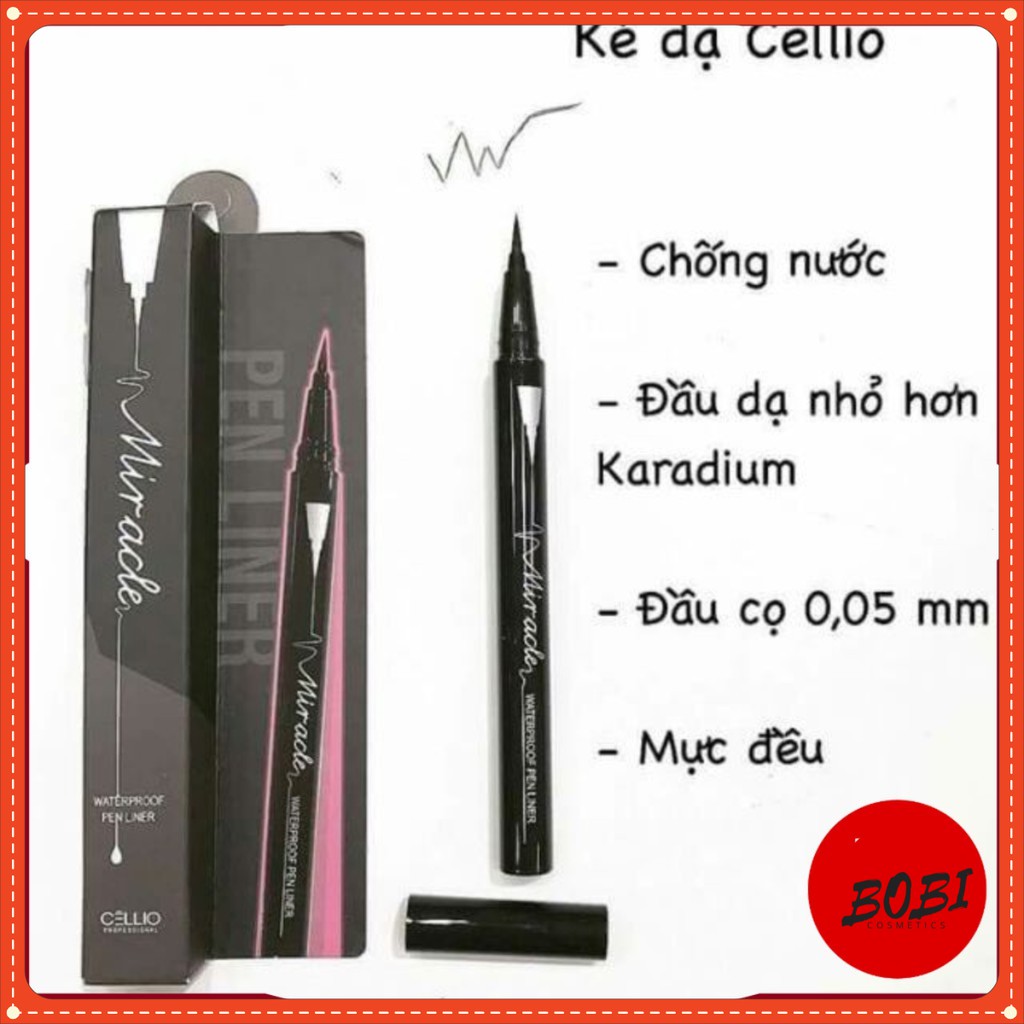 [FREESHIP 50K] Kẻ mắt dạ Cellio Miracle Waterproof Pen Liner