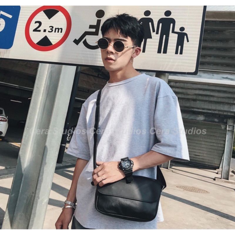 Túi đeo chéo da nam nữ thời trang da PU cao cấp tiện lợi CR002